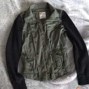 Black and green jacket